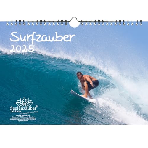 Surfzauber DIN A4 Kalender für 2025 Urlaub Strand Surfer und surfen - Seelenzauber von Seelenzauber