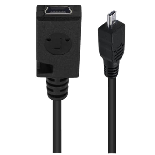 Sefdrert 0.Mini 5P Typ C Buchse auf 8-Pin Mini B Stecker Ladekabel Adapter Konverter Kabel Kamera Kabel B von Sefdrert