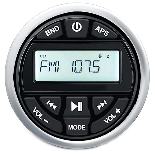 Sefdrert Wasserdichter Bluetooth-Marine-MP3-Player, Digitaler Stereoempfänger mit MP3-Player, AM-FM-Radio, USB zum Streamen Von Musik von Sefdrert