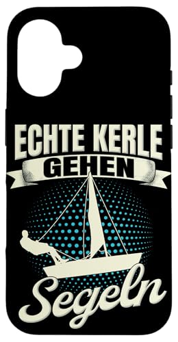 Hülle für iPhone 16 Segler Segelboot Meer Vintage Echte Kerle Gehen Segeln von Segeln Segelschiff & Wassersport Segelbekleidung