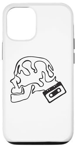 Hülle für iPhone 14 Pro Totenkopf - Retro Tape von SeijiArt