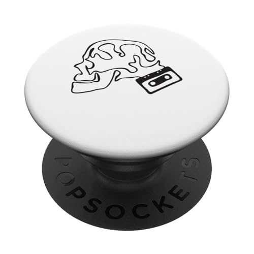 Totenkopf - Retro Tape PopSockets mit austauschbarem PopGrip von SeijiArt