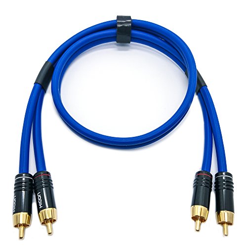 Selected Cable 1m Cinchkabel HiFi-Stereo Kabel 2x 0,35mm² Sinus Control 100cm - SC81-06-K-0100 von Selected Cable