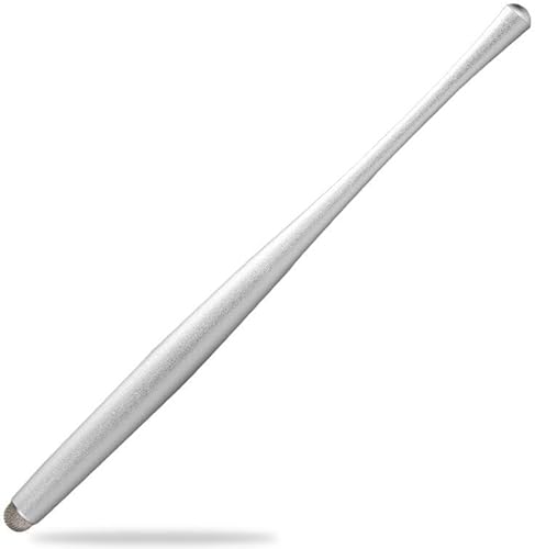 SBG Kapazitiver Stylus Pen für Touchscreen - Universal für Telefon, Tablet, iPad - Nanofaser Tip - Dünn - Kompatibel mit iPad & Samsung Tab - Silber von Selected by GSMpunt.nl