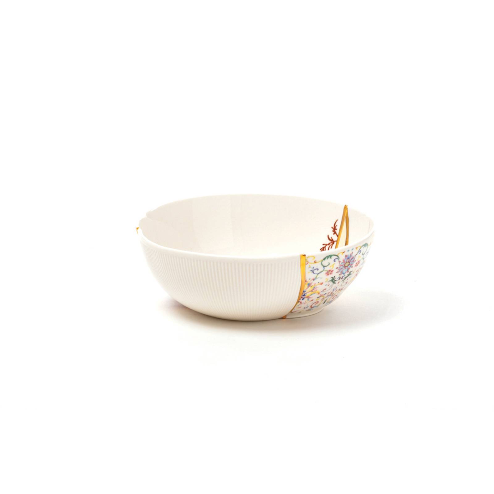 SELETTI Salatschüssel Kintsugi 1, bunt, 300 ml, Porzellan von Seletti