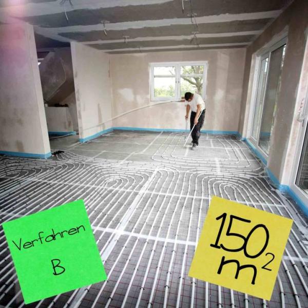 Verlegeplan FBH bis 150 m² inkl. Heizlastberechnung nach Verfahren ... von Selfio