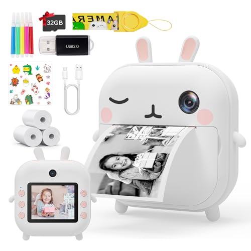 Selvim 40MP Kinderkamera, 2,4'' Bildschirm Sofortbildkamera Kinder, 1080P HD Videokamera mit 32GB TF-Karte, Dual-Objektiv Kinder Kamera als Geschenke für Kinder von 3 bis 14 Jahren von Selvim