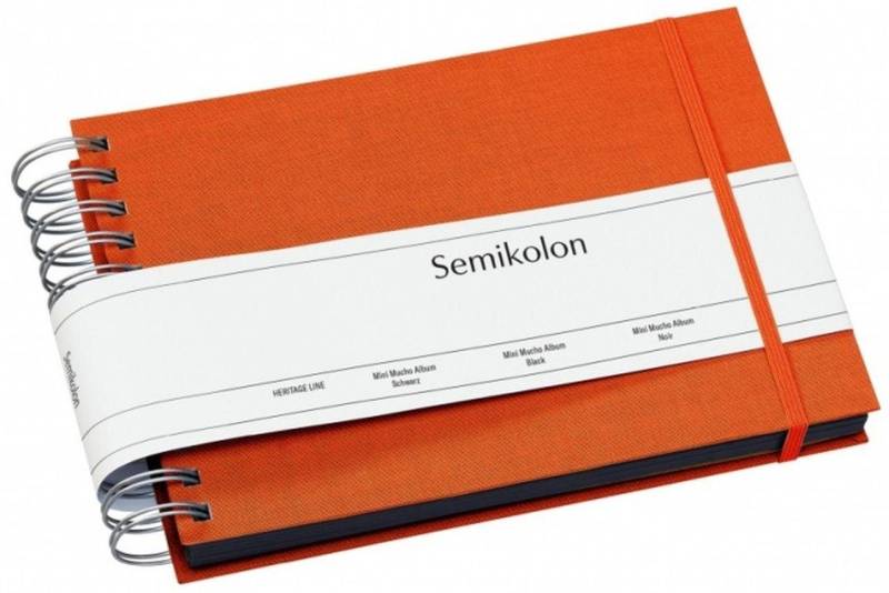 Semikolon Fotoalbum Mini Mucho 352989 Album black orange von Semikolon