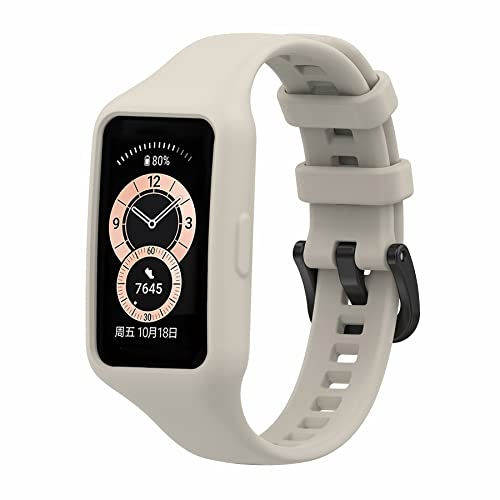 SenMore für Huawei Band 6 / Huawei Band 7 Armband, Wasserdichtes und Kratzfestes Ersatzband kompatibel mit Honor Band 6 / Huawei Band 6 / Huawei Band 6 Pro/Huawei Band 7 Weiches Silikonarmband von SenMore