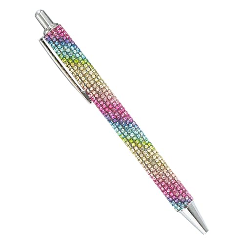 Senermter Kugelschreiber Mit Strasssteinen, Glitzernde Stifte, Einziehbarer Tinten-Strassstift, Metallglitzer Kugelschreiber Für Frauen, Zum Schreiben, Zeichnen, Journaling von Senermter