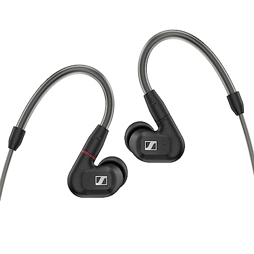 Sennheiser IE 300 In-Ear Audiophile Kopfhörer – Schallisolierung mit XWB-Wandlern für ausgewogenen Sound, abnehmbares Kabel mit flexiblen Ohrbügeln, 2 Jahre Garantie (schwarz) von Sennheiser