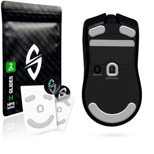 SensoryBoost HPS Glides (2er Set) für Razer Viper V2 PRO - Hybrid aus Geschwindigkeit & Kontrolle, Sanft, Langlebig, Abgerundet - Ersatz-Mausfüße, Skates - Gaming Maus Upgrade Zubehör von SensoryBoost