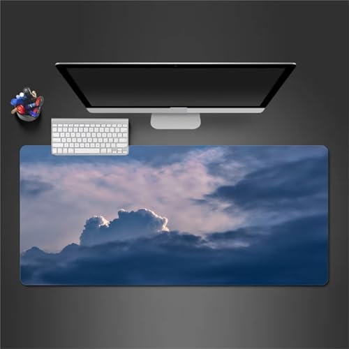 Gaming Mauspad XXL 1500x800x3 mm Mousepad Wolkenlandschaft Mouse Mat Schreibtisch Protector Matte mit Anti-Rutsch Basis Verbessert Präzision und Geschwindigkeit von Senyanr