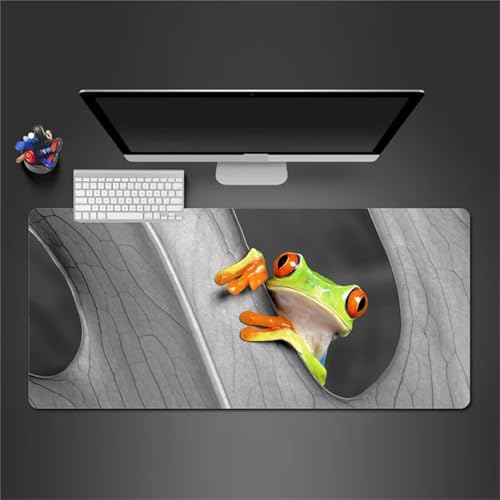 Gaming Mauspad XXL 600x300x3 mm Mousepad Tierfrosch Mouse Mat Schreibtisch Protector Matte mit Anti-Rutsch Basis Verbessert Präzision und Geschwindigkeit von Senyanr