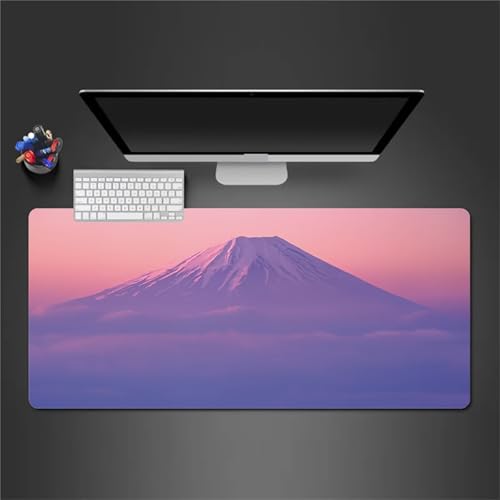 Gaming Mauspad XXL 700x300x3 mm Mousepad Rosa Berg Mouse Mat Schreibtisch Protector Matte mit Anti-Rutsch Basis Verbessert Präzision und Geschwindigkeit von Senyanr