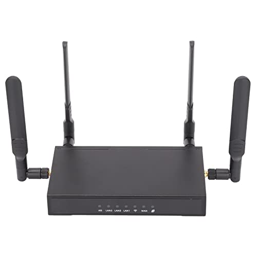 4G Plug in Smart Wireless Router, European Edition 300M Industrial Enterprise Router, 8M ROM 128M RAM, DC 9 Bis 48V 1A Strom, Unterstützung Von 64 Benutzerterminals für Internet, Arbeit, Spiel von Septpenta