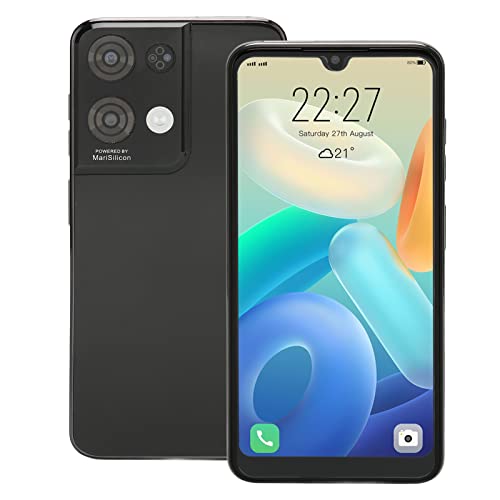 6,0 Zoll Smartphone für Android 12.0, 4 GB und 64 GB Okta Core, 1960X1080 HD Auflösung, 16 MP Heck 8 MP Vorne, 2900mAh Face Unlock Telefon für Täglich(EU) von Septpenta