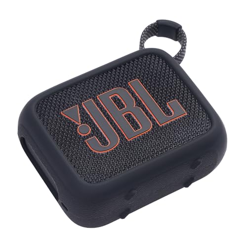 Silikonhülle Tragetasche Case Tasche Hülle für JBL Go 4 Portable Bluetooth Speaker (Black) von Seracle