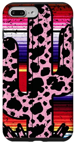 Hülle für iPhone 7 Plus/8 Plus Serape Westernkuh Kaktus Leopard Country Türkis Rosa von Serape cowgirls western country mexican designs