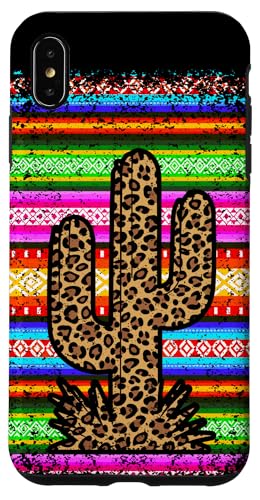 Hülle für iPhone XS Max Serape Westernkuh Kaktus Leopard Country Türkis Rosa von Serape cowgirls western country mexican designs