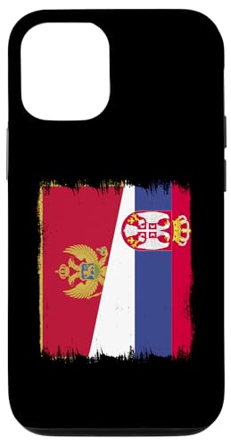 Hülle für iPhone 12/12 Pro Montenegro Serbien Halbflagge Srbija Montenegro Serbische Wurzeln von Serbia Flag Design Srbija Pride Serbian Eagle