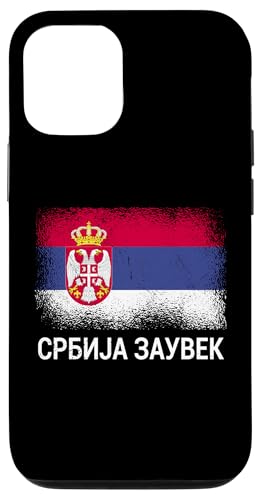 Hülle für iPhone 12/12 Pro Serbien Forever Serbisch Kyrillisch Typeset Srbija Roots Serb von Serbia Flag Design Srbija Pride Serbian Eagle