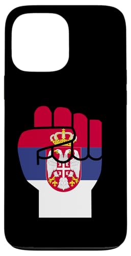 Hülle für iPhone 13 Pro Max Serbische Flagge Erhöhte Faust Stolz Serbien Wurzeln Serb von Serbia Flag Design Srbija Pride Serbian Eagle