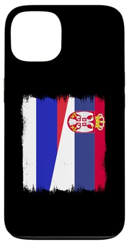 Hülle für iPhone 13 Russland Serbien Halbflagge Srbija Russische Serbische Wurzeln von Serbia Flag Design Srbija Pride Serbian Eagle