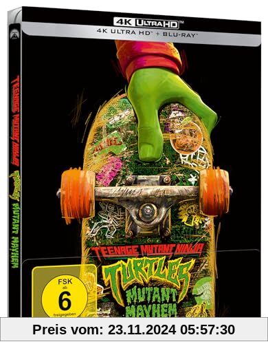 Teenage Mutant Ninja Turtles: Mutant Mayhem - Limited Steelbook [4K Ultra HD] + [Blu-ray] von Seth Rogen