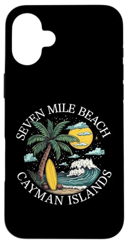 Hülle für iPhone 16 Plus Seven Mile Beach Souvenir Kaimaninseln Männer Frauen Erinnerung von Seven Mile Beach Cayman Islands Reminder Souvenir