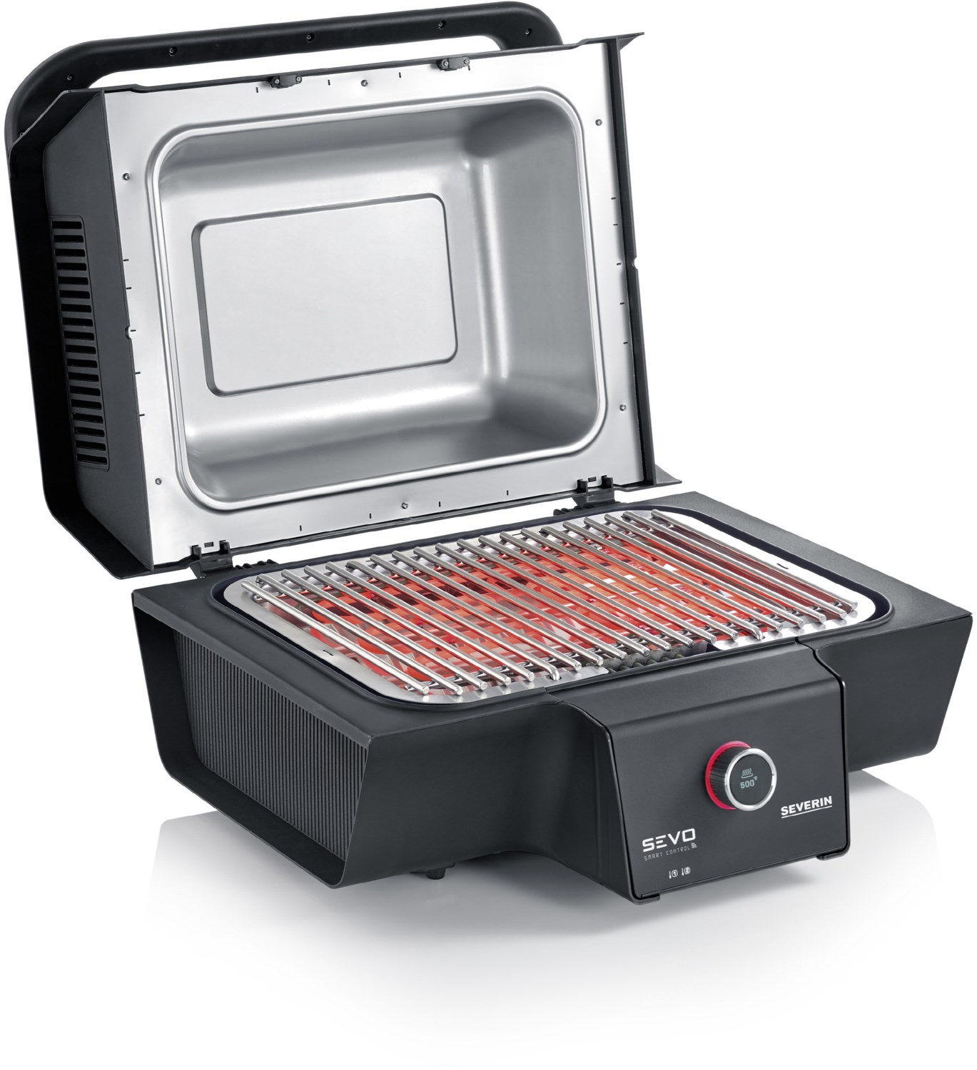 PG 8138 Sevo Smart Control GT Tischgrill schwarz/silber von Severin