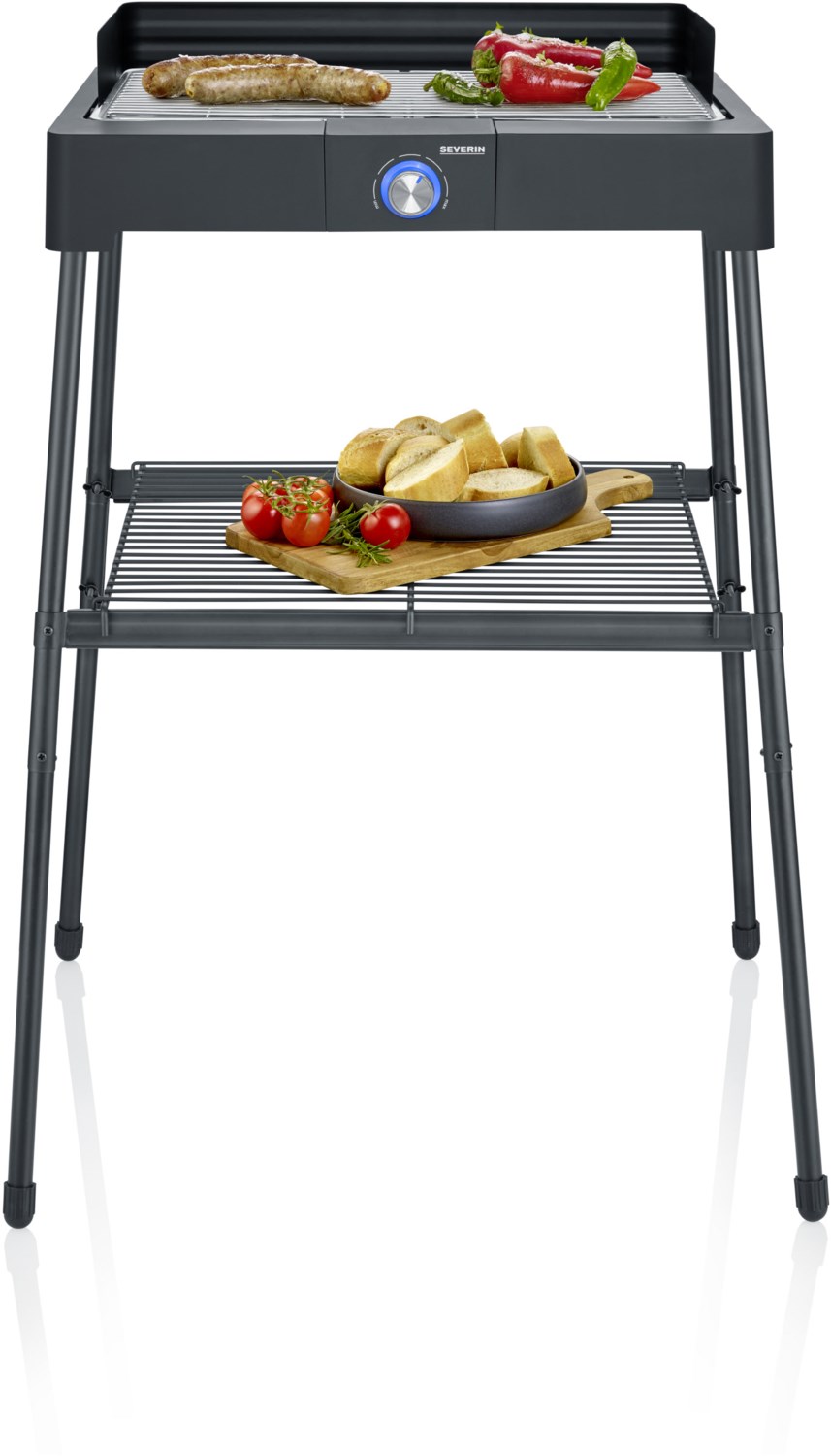 PG 8561 Barbeque-Standgrill schwarz von Severin