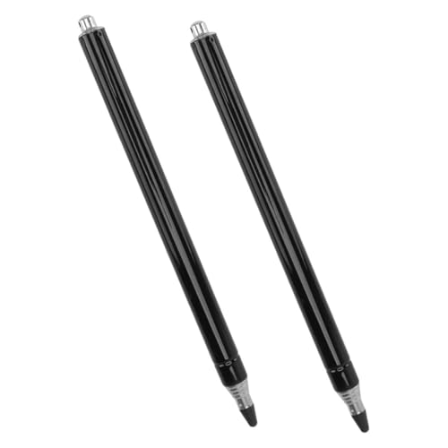 Sewroro 2St Einziehbarer Stift Teleskopischer Zeigestift Ausziehbarer Lehrerzeiger lehrerzubehör Ausziehbarer Präsentationszeiger Handzeiger ausziehbarer Stift Rostfreier Stahl Black von Sewroro