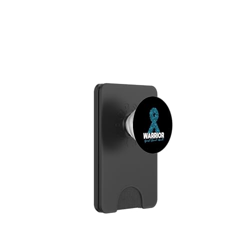 Warrior Against Sexual Assault Wear Teal Ribbon Sexual Missuse PopSockets PopWallet für MagSafe von Sexual Assault Awareness Month Support Design