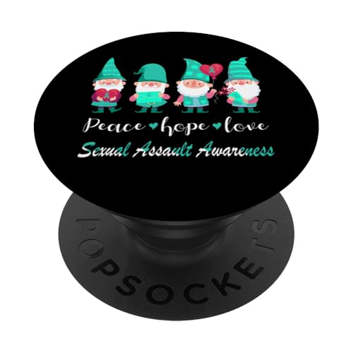 Bewusstsein für sexuelle Übergriffe Süße Zwerge Frieden Hoffnung Liebe PopSockets mit austauschbarem PopGrip von Sexual Assault Awareness products (Lwaka)
