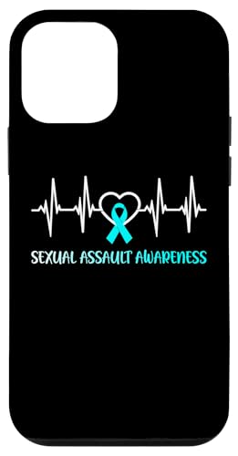 Hülle für iPhone 12 mini Band für sexuelle Angriffe, Herzschlagunterstützung, Blaugrün von Sexual Assault Awareness products (Lwaka)