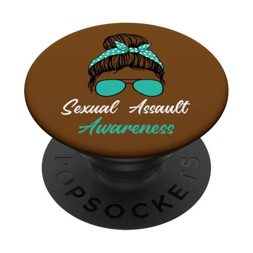 Sexuelle Übergriffe Bewusstsein für unordentliche Brötchen, Unterstützung für Frauen PopSockets mit austauschbarem PopGrip von Sexual Assault Awareness products (Lwaka)