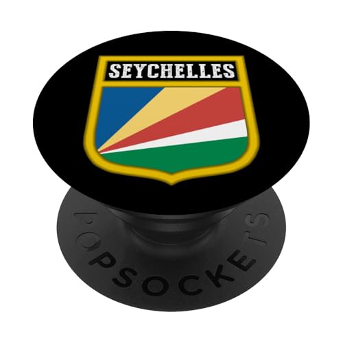 Seychellen, Flagge der Seychellen, Seychellen-Flagge. PopSockets mit austauschbarem PopGrip von Seychelles,Seychelles Flag,Flag of Seychelles.