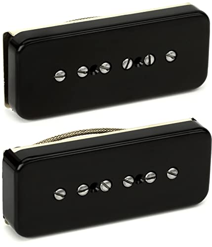 SEYMOUR DUNCAN - Mikrofon für elektrische Gitarre - Antiquity E-Gitarren P90 Pickup-Set schwarze Hauben von Seymour Duncan