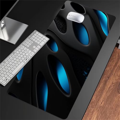 Mauspad XXL, Gaming Mauspads 800x300x3mm, Mousepad Groß mit Rutschfestem Gummiboden, Mousepad XL mit Einer speziellen Oberfläche verbessert Geschwindigkeit und Präzision, Abstrakt Schwarz Blau Mauspad XXL, Gaming Mauspads 800x300x3mm, Mousepad Groß mit Rutschfestem Gummiboden, Mousepad XL mit Einer speziellen Oberfläche verbessert Geschwindigkeit und Präzision, Abstrakt Schwarz Blau von ShangShengzi