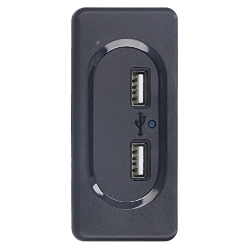 Auto-USB-Ladegerät, 12V-24V Dual-Port-Autoladegeräte 5V-Ausgang Intelligenter Stromkreis stabil mit blauer LED für Wohnmobile von Shanrya