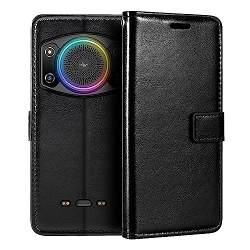 Shantime Für Ulefone Armor 21 Hülle, Premium PU Leder Magnet Flip Case Cover mit Kartenhalter und Kickstand für Ulefone Armor 21 (6,5 Zoll) Schwarz von Shantime