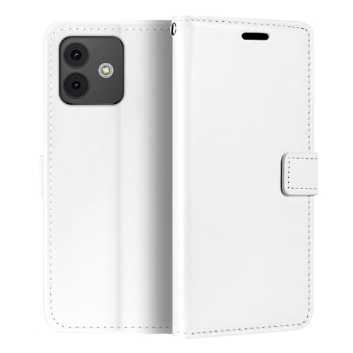 Shantime Schutzhülle für Cubot Note 40, Premium-PU-Leder, magnetisch, Klapphülle mit Kartenhalter und Ständer, für Cubot Note 40 (6,5 Zoll), Weiß von Shantime