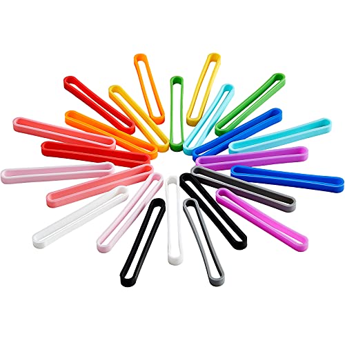 36 Stück 7,6 cm Silikon-Gummibänder bunte Gummibänder verschiedene Farben Gummibänder für Geldbörse, Karten, Handgelenk, Kochboxen, Wraps (mehrfarbig) von Shappy