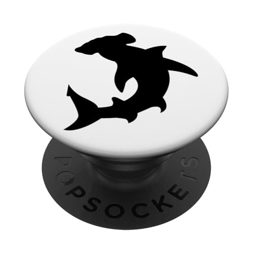 Hammerhead Shark Kinder Mädchen Jungen Hammerhead PopSockets mit austauschbarem PopGrip von Shark World Co.