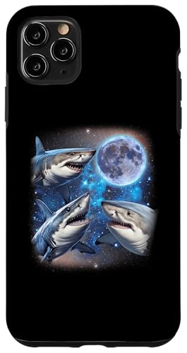 Hülle für iPhone 11 Pro Max Three Shark Moon Cursed Meme Lustige 3 Heulende Haie von Shark World Co.