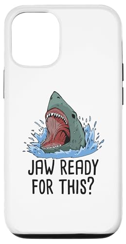 Hülle für iPhone 15 Jaw Ready For This Hai für Kinder, Mädchen und Jungen von Shark World Co.