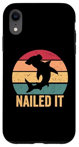 Hülle für iPhone XR Nailed It Hammerhead Shark Retro-Hammerhead von Shark World Co.