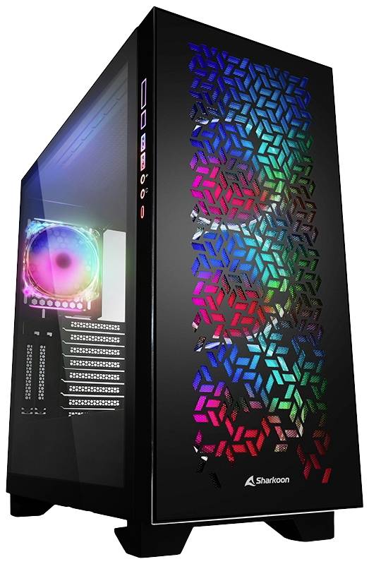 Sharkoon Gehäuse Elite Shark CA300H ATX       2xGlas schwarz von Sharkoon