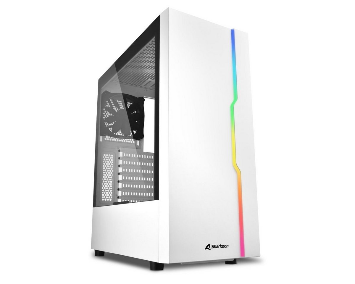 Sharkoon PC-Gehäuse SHARKOON RGB SLIDER wh ATX von Sharkoon